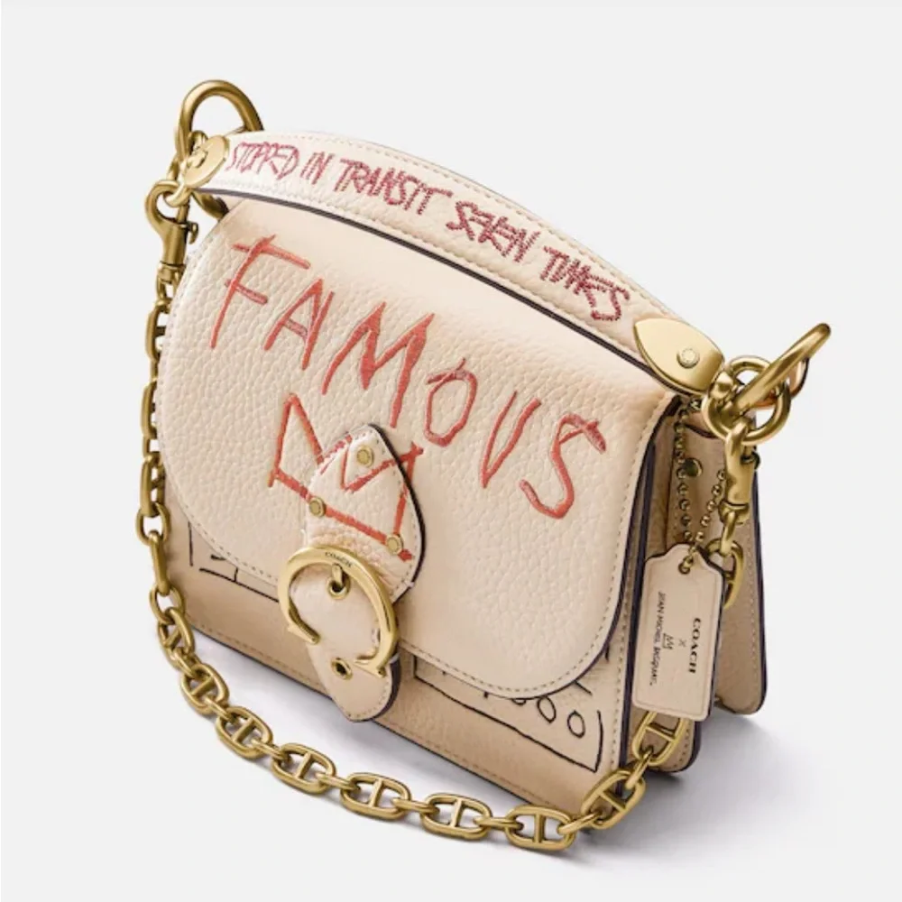 Coach X Jean Michel Basquiat Beat Shoulder Bag 18, NWOT - Picture 1 of 14
